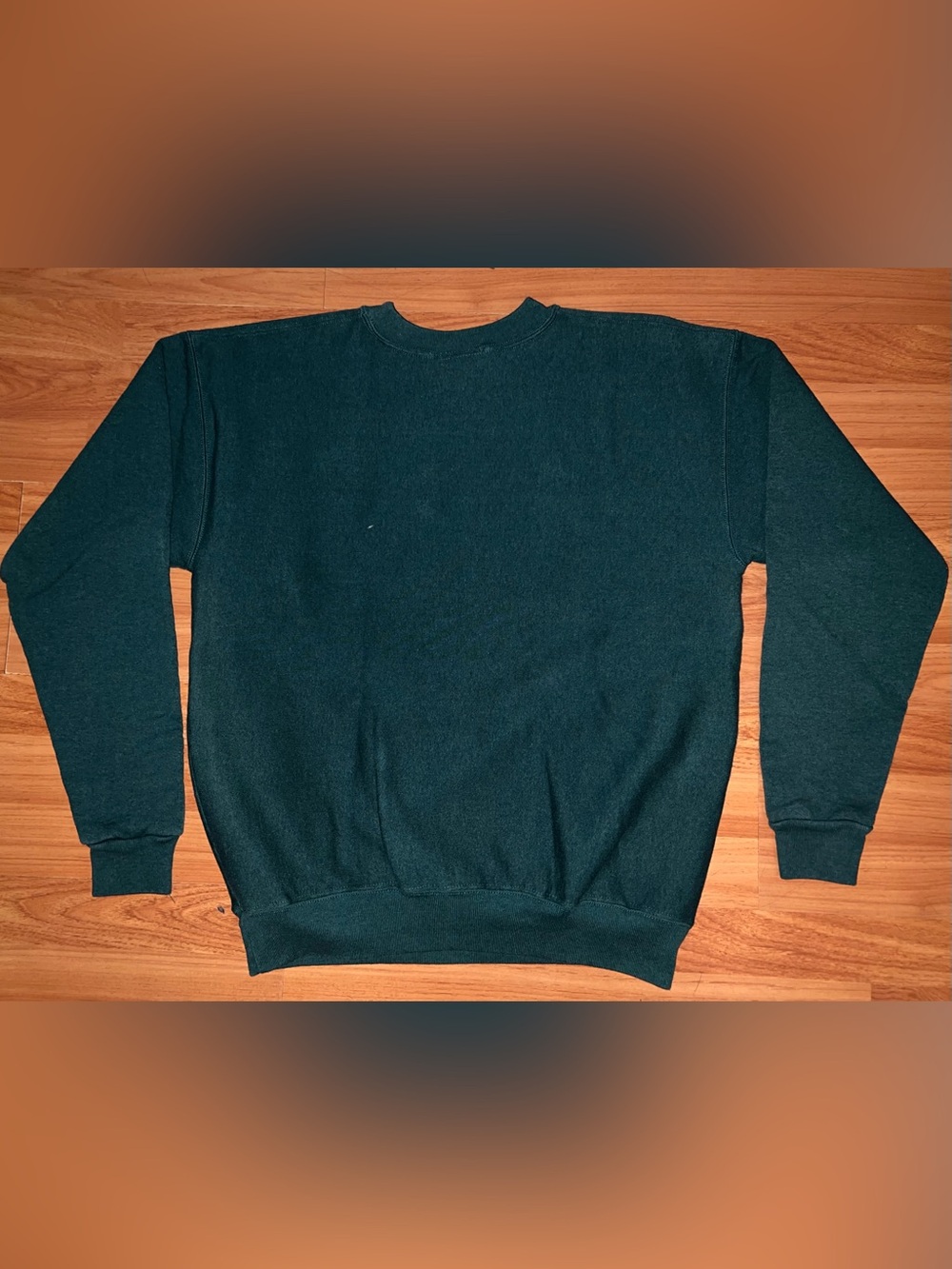 Bwear Dark Teal Fishing Crewneck Sweatshirt with Embroidered Scene - Picture 2 of 5